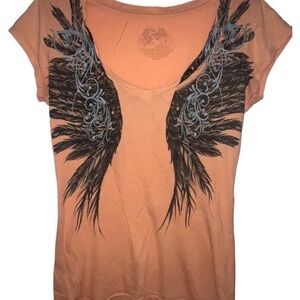 Stranded- Angel Wings Short Sleeve Top